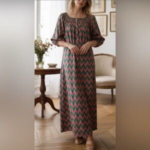 NWT Sonmer $250 SIMONA DRESS ZIG ZAG